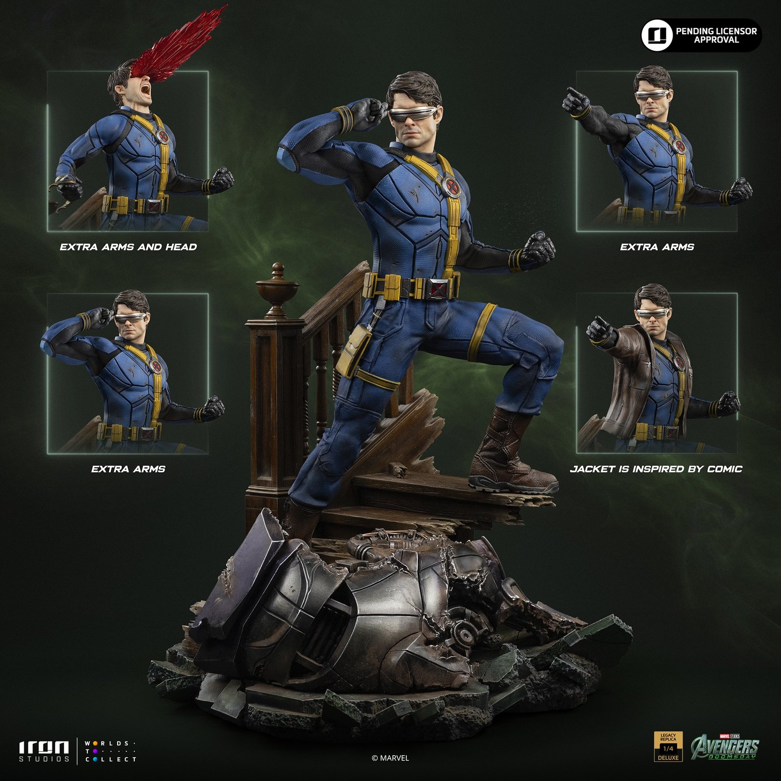 Iron Studios Cyclops - Avengers Doomsday - Legacy Replica 1/4 (FREE DELIVERY Within Metro Manila) (DELUXE)