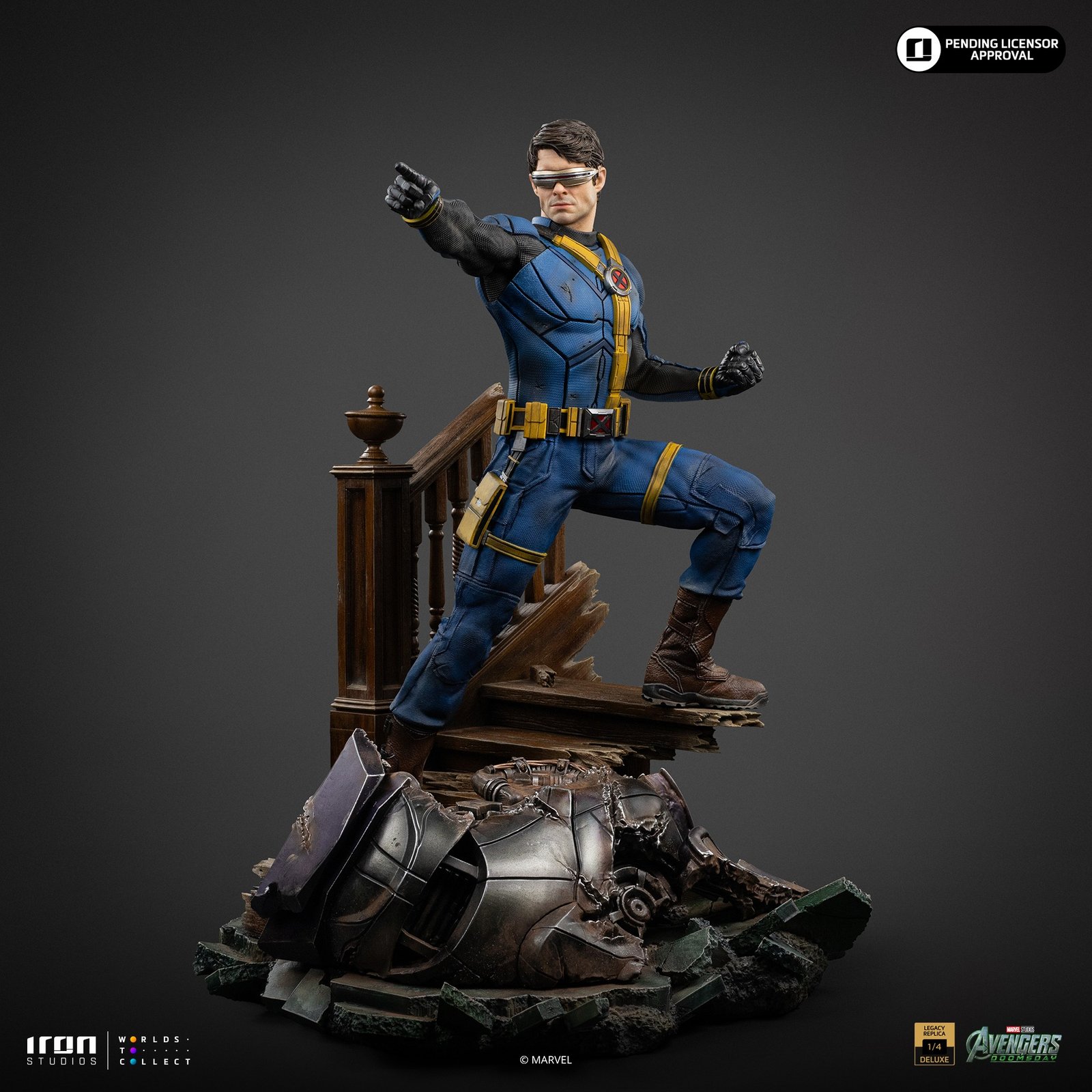 Iron Studios Cyclops - Avengers Doomsday - Legacy Replica 1/4 (FREE DELIVERY Within Metro Manila) (DELUXE) - Image 6