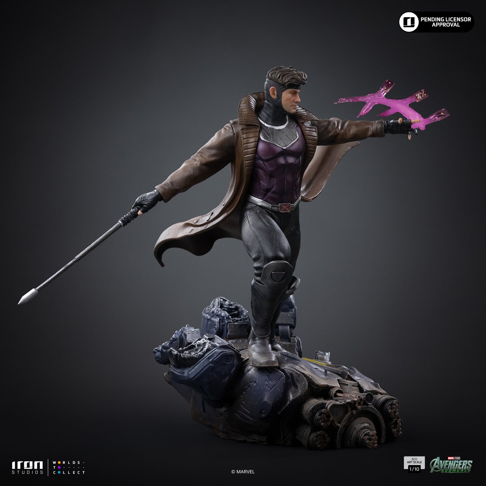Iron Studios Gambit - Avengers Doomsday - BDS Art Scale 1/10 (FREE A4 Poster) - Image 16