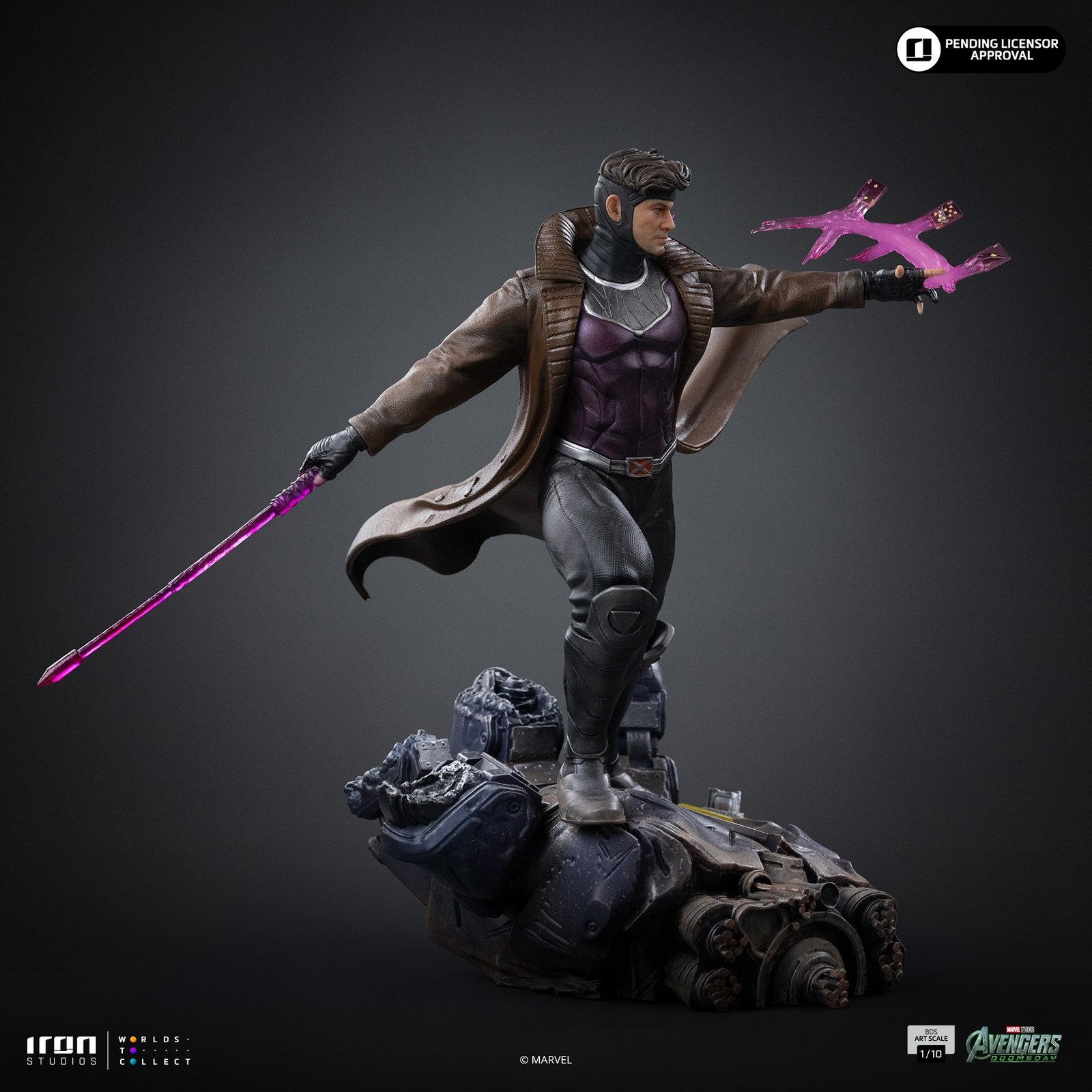 Iron Studios Gambit - Avengers Doomsday - BDS Art Scale 1/10 (FREE A4 Poster) - Image 15