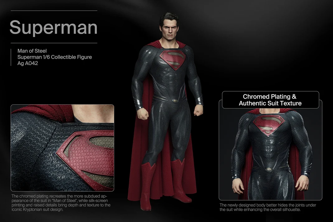 Queen Studios INART Man of Steel - Superman 1/6 Collectible Figure (FREE DELIVERY Within Metro Manila) - Image 4