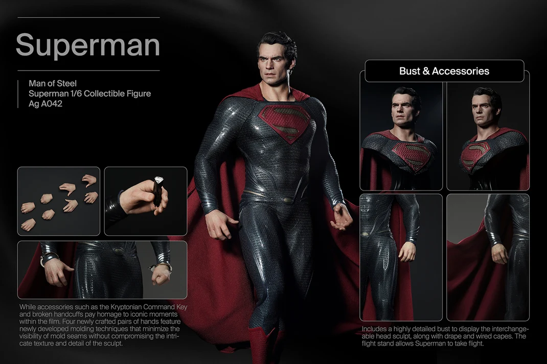 Queen Studios INART Man of Steel - Superman 1/6 Collectible Figure (FREE DELIVERY Within Metro Manila) - Image 3