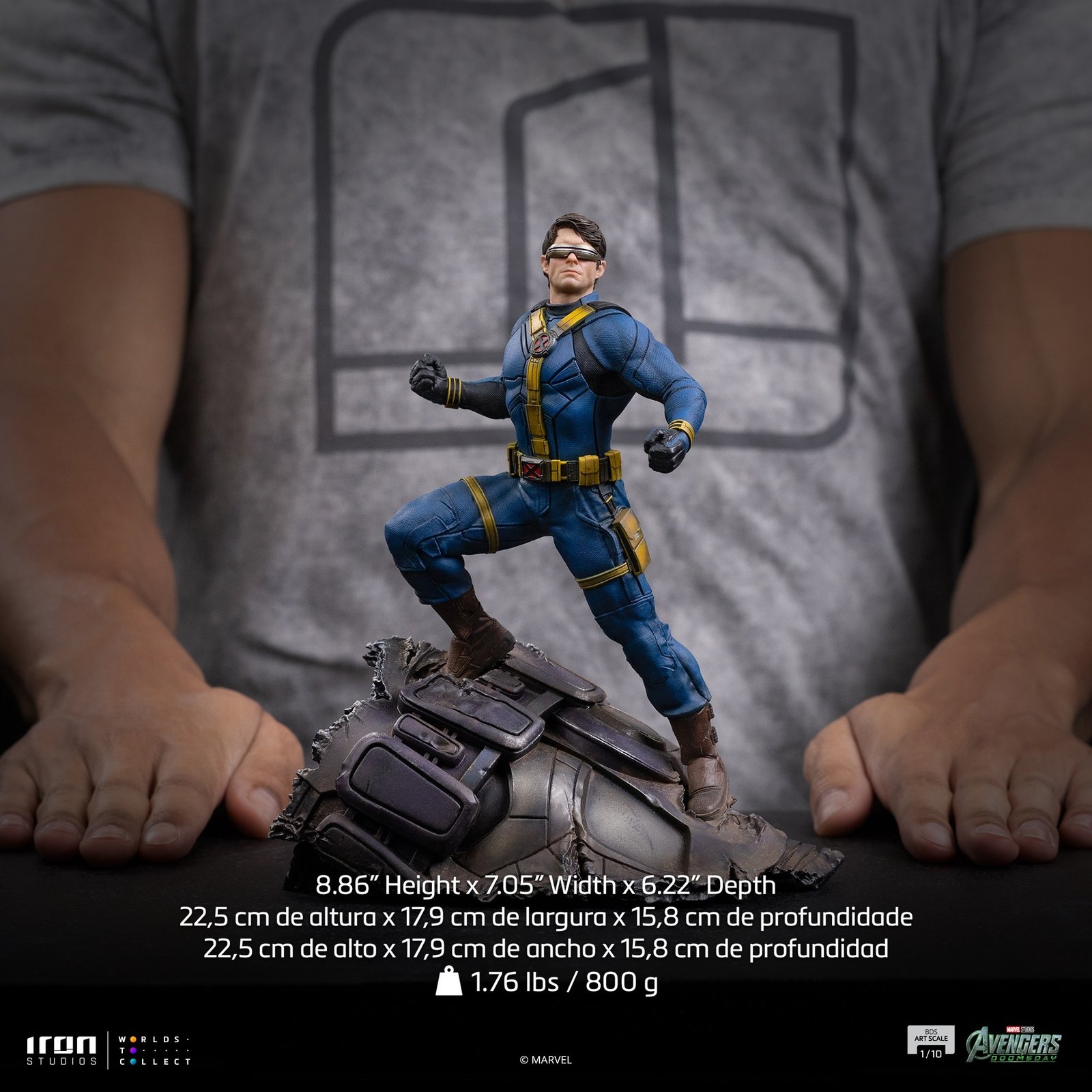 Iron Studios Cyclops - Avengers Doomsday - BDS Art Scale 1/10 (FREE A4 Poster) - Image 20