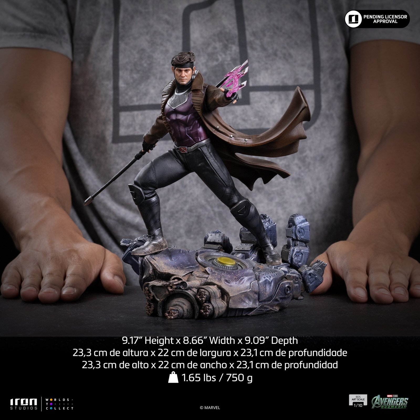 Iron Studios Gambit - Avengers Doomsday - BDS Art Scale 1/10 (FREE A4 Poster) - Image 20