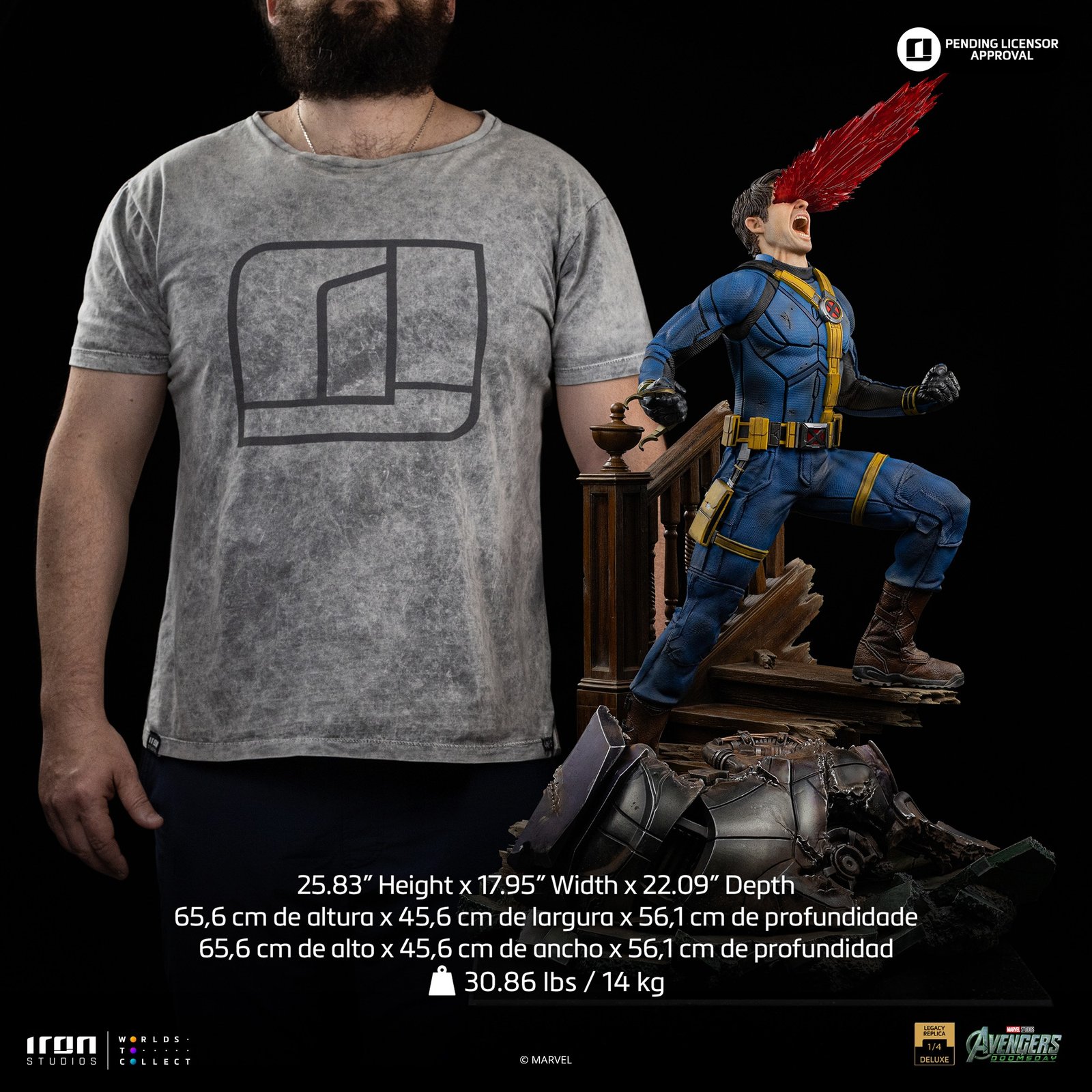Iron Studios Cyclops - Avengers Doomsday - Legacy Replica 1/4 (FREE DELIVERY Within Metro Manila) (DELUXE) - Image 8