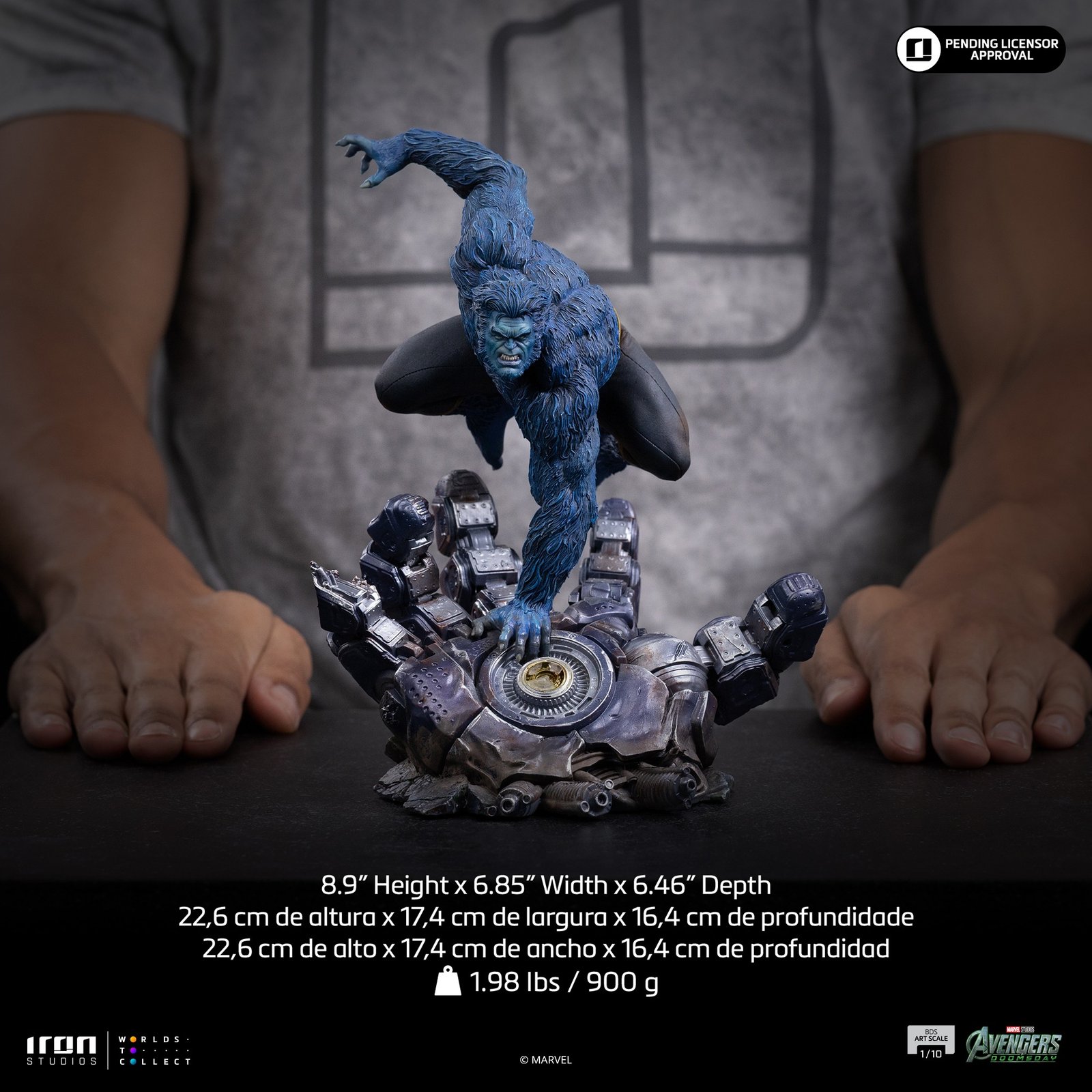Iron Studios Beast - Avengers Doomsday - BDS Art Scale 1/10 (FREE A4 Poster) - Image 6