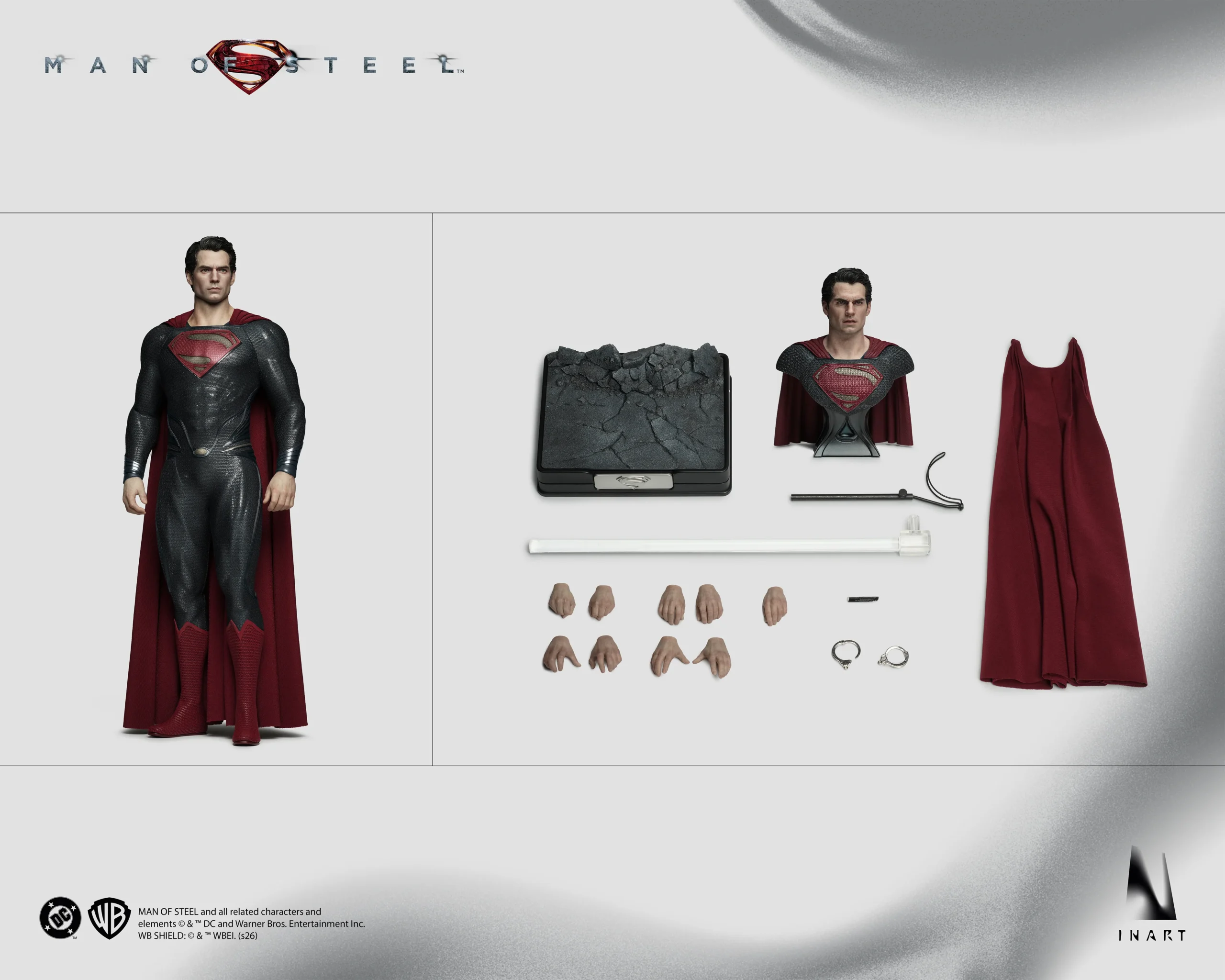 Queen Studios INART Man of Steel - Superman 1/6 Collectible Figure (FREE DELIVERY Within Metro Manila) - Image 9