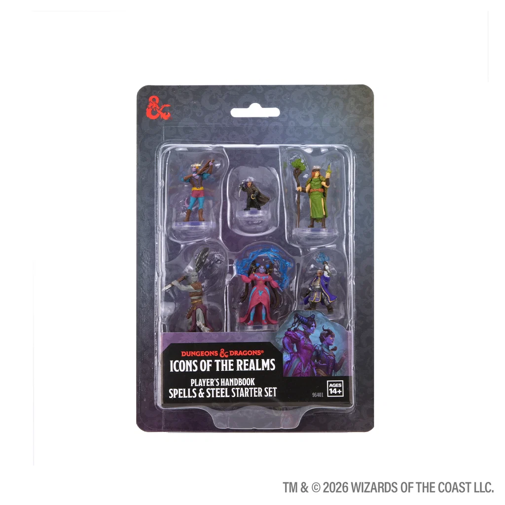 Wizkids Dungeons & Dragons Icons of the Realms: Player's Handbook - Swords & Staves Starter Set