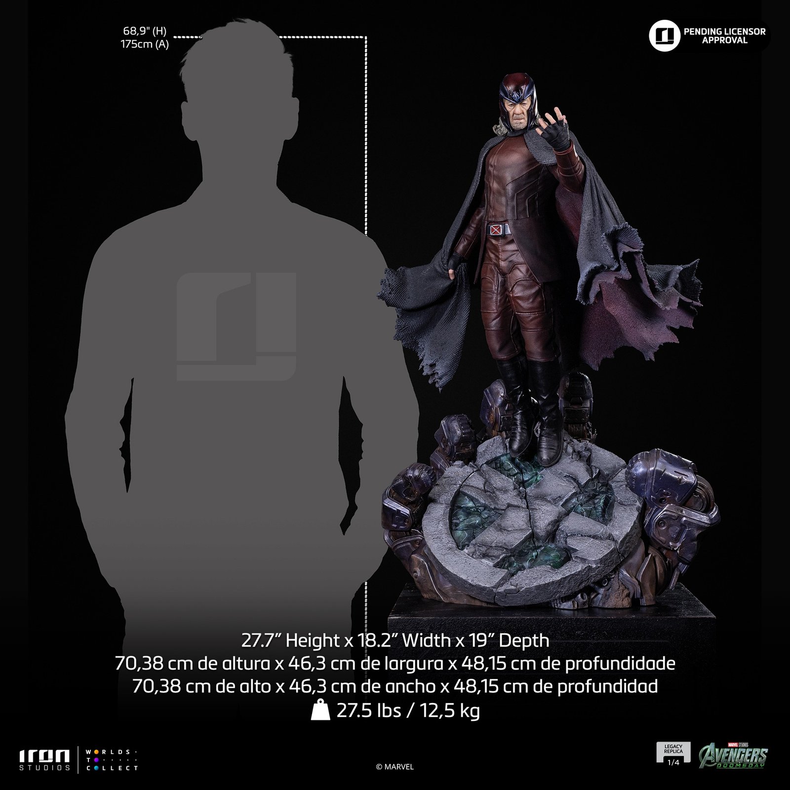 Iron Studios Magneto - Avengers: Doomsday - Legacy Replica 1/4 (FREE DELIVERY Within Metro Manila) - Image 10